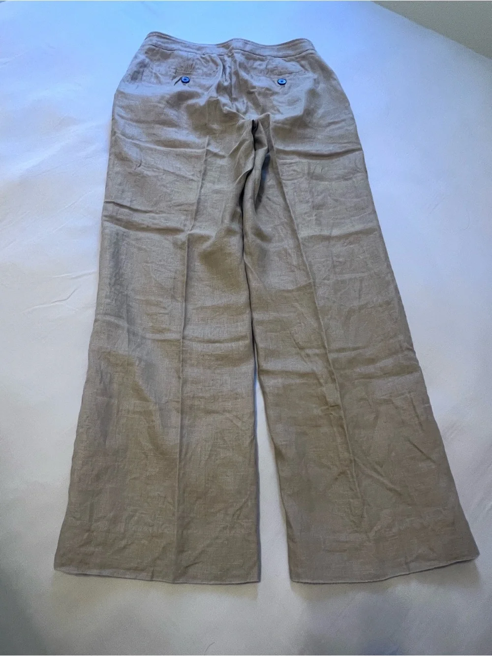 Women Casual Linen Blend Pants in Khaki